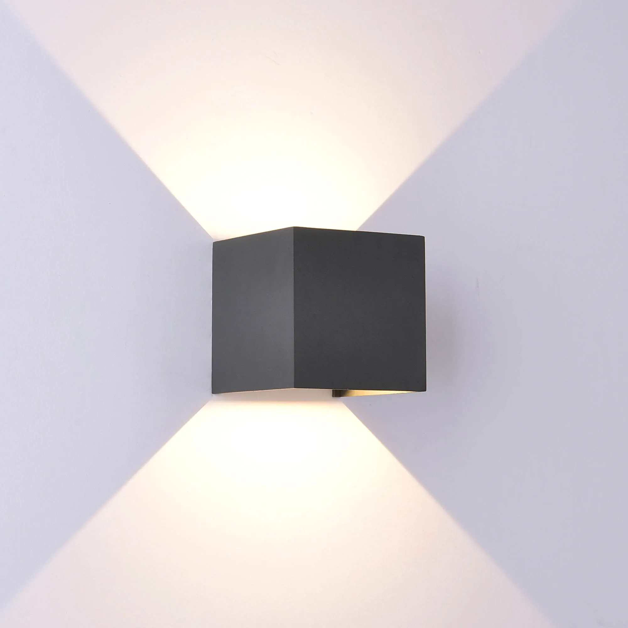 Davos Wall Lamp 2 x 6W LED M7647  Mantra Fusion Davos Dark Grey